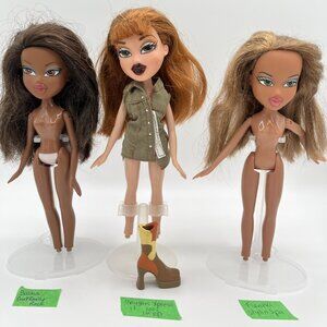 Bratz Doll Lot Meygan Fianna Sasha 2001–2003 Xpress It Girls Really Rock Stylin'